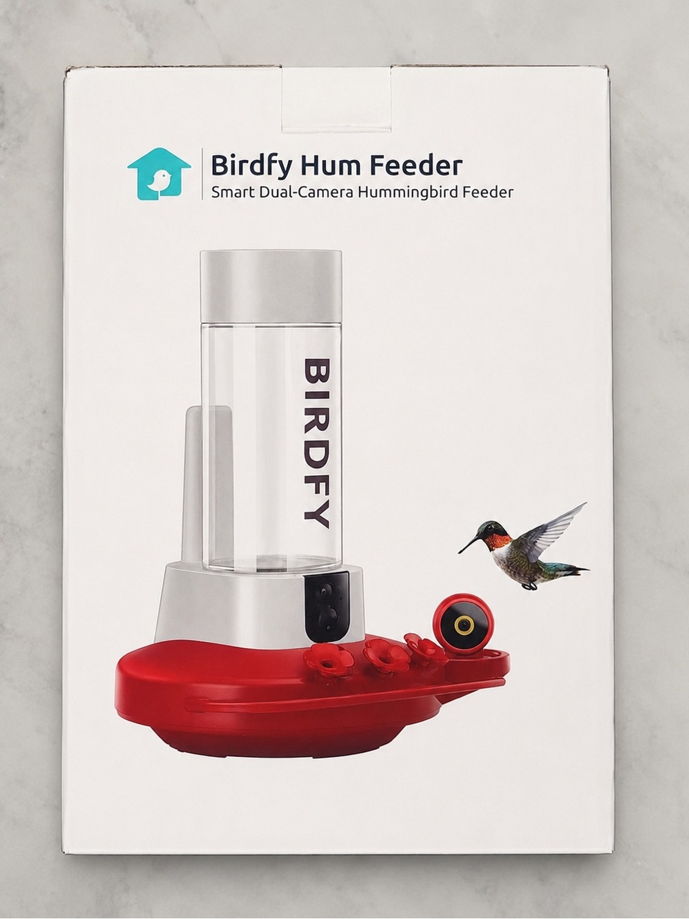 NEW Birdfy Hum Feeder Duo Smart Dual Camera Hummingbird Feeder Solar